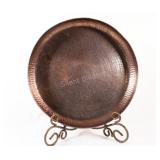 Bowring Hammered Copper Display Dish, 17"