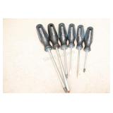 6-Piece Assortment of Mastercraft Screwdrivers