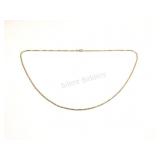 10K Yellow Gold Box Link Necklace