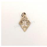 14K Yellow Gold Libra Charm Pendant