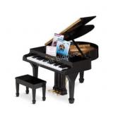 American Girl Doll Grand Piano w Matching Bench