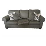 Decor-Rest Grey Traditional Rolled Arm Sofa
