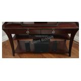 Dark Wood Console Rectangular Table