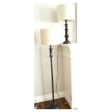 Dark Ebony Finished Metal Floor & Table Lights