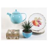 Nippon Trinket Container, Bavaria Plates, Tea Pot