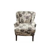 Modern Swoop Wingback Accent Chair