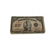 1923 Dominion of Canada 25-cent Banknote