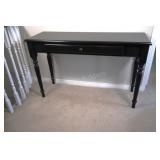 Hand Crafted Dark Brown/Black Wooden Console Table