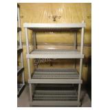 4-Tier Plastic Garage Storage Shelving Unit