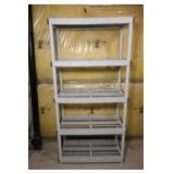 5-Tier Plastic Garage Storage Shelving Unit (1-2)