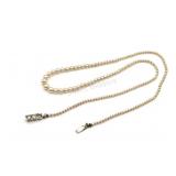 VTG Faux Pearl Necklace w Decorative Clasp