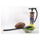 Wilson Leather Footballs w Hand Pump & Bilge