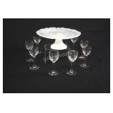 Anthropologie Cake Stand w Aperitif Stemware
