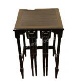 Black Finished Accent Table w Two Nesting Tables