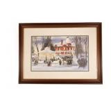 Walter Campbell, Fantasy on Ice Framed Litho