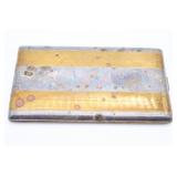 20th Century Silver & Gold Plate Cigarette Case