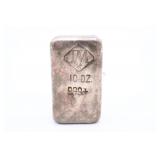 VTG Johnson Matthey 10 Troy Ounce Silver Bar