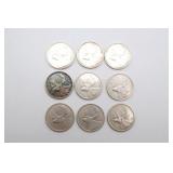 1955 Canadian Silver Quarters