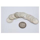 Canadian King George V 25-Cent Silver Coins