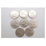 1957 Canadian Silver Quarters