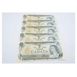 1973 Canadian $1 Banknotes