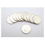 1966 Canadian Silver Quarters