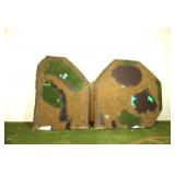 Terrain w Raised Styrofoam Platforms Display