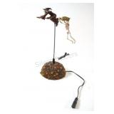 Dept 56 Halloween Up, Up & Away Witch w Skeleton