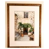 Christine, Signed Photo Courtyard in Tourrettes