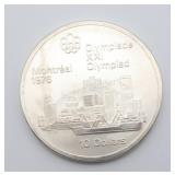1976 Montreal Olympics $10 Silver Coin