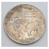 1976 Montreal Olympics $10 Silver Commemorative co