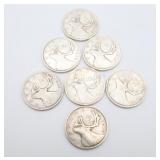 1942 Canadian Silver Quarters
