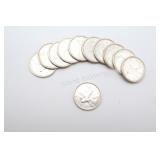1960 Canadian Silver Quarters