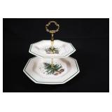 SPODE, Bone China Christmas Tiered Dessert Dish