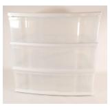 Clear Plastic Storage Bin 23"x24"x11"