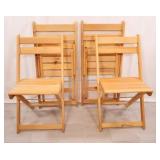 Scandinavian Bistro Designs, Folding Wooden Chairs