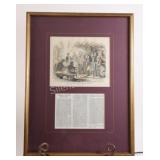 #3/50 Signed Hand Colored Engraving Historical