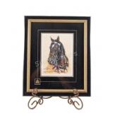 Bill McMillian, Signed RCMP Horse & Rider w Badge