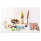 VTG & Modern Sewing Supplies w Knitting Needles
