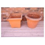Large 20" Plastic Garden Planters