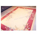 VTG Hand-Knotted Chinese Art Deco Wool Area Rug