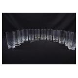 VTG Etched High Ball Glass Set