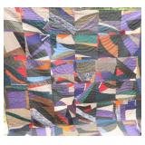 Antique 'Crazy Quilt' Asymmetrical Patchwork