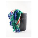 Faux Leather 15' Basket w Little League Throw