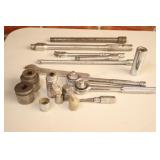 Assorted Socket Adapters, Extenders & Handles