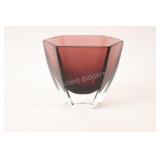 Amethyst Triangular / Geometric Design Small Vase