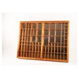 Hand Crafted Wooden Printers Letterpress Display