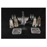 Elegant VTG Crystal Tableware Sets, Crystal Basket