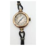 Art Deco 9-ct (375) Gold Ladyï¿½s 15 Jewels Watch