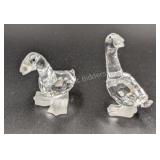 Swarovski Crystal Goose Figurines
